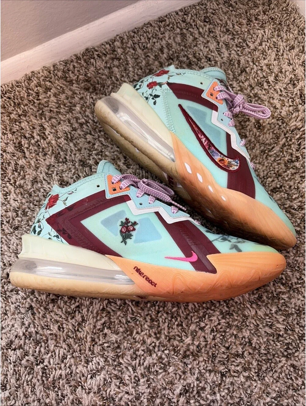 Nike LeBron 18 Low x Mimi Plange Daughters Men's Size 7.5 US Shoes CV7562-400